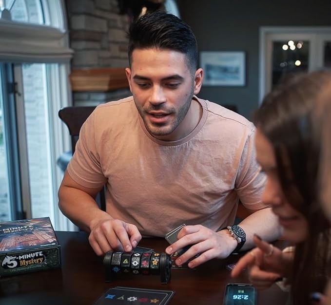 5-Minute Mystery | A Fast-Paced, Real-Time Cooperative Detective Board Game for Families | Solve The Case Before Time Runs Out | Ages 8+ | 1–6 Players