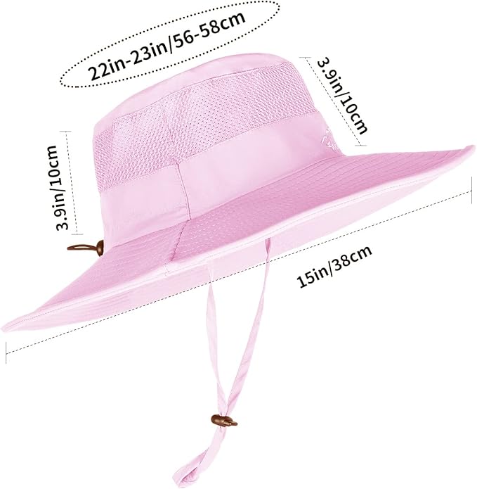 Sun Hats for Men Women Fishing Hat UPF 50+ Breathable Wide Brim Summer UV Protection Hat