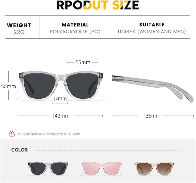 Sunglasses Womens Polarized Sunglasses for Mens Womens Retro Mirror Lens for Driving Fishing UV400 Protection