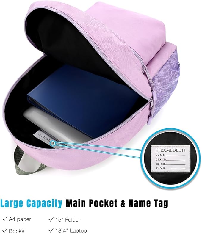 STEAMEDBUN Kids Backpack for Girls,Kindergarten Backpack for Toddler Girls Age 3-6