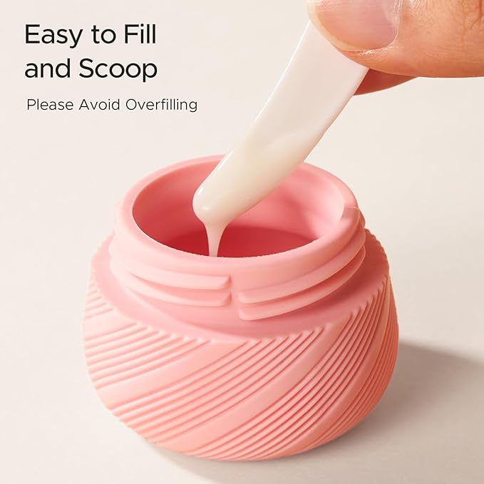 LitBear 23 Pack TSA Approved Travel Bottles for Toiletries, Leak Proof Refillable Travel Size Containers Kit with Silicone Squeezable Bottles Jars for Shampoo Lotion Conditioner, in Clear Bag, Pink