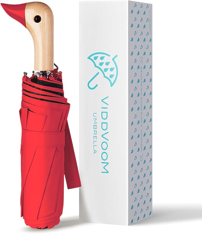 Duck Umbrella - Compact Travel Umbrella with a Cute Duck Head Handle for Women