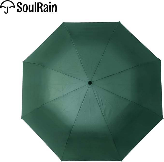 SoulRain Travel Umbrella - Compact Umbrella for Rain - Perfect Large Auto Folding Umbrella - Ideal Car umbrella, Small umbrella, and Travel Companion