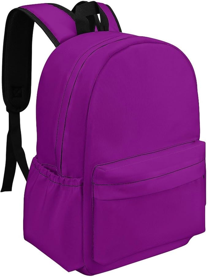 Purple Backpack Adult Travel Daybag for Women Men College Backpack for Vacation Hiking Camping Bag