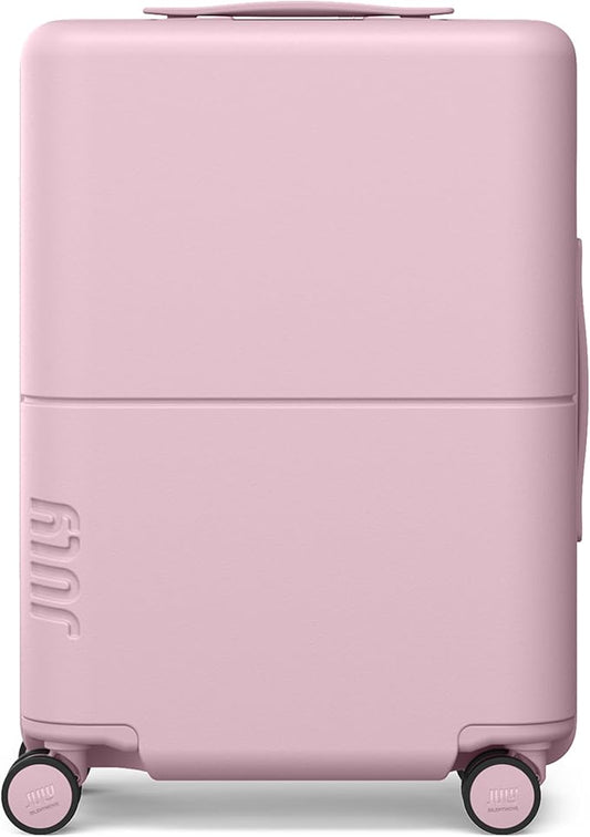 Carry On Essential - 20" Airline Approved Carry On Luggage with Wheels, Travel Suitcase for Men & Women - Premium Rolling Suitcase, TSA Lock, Polycarbonate Shell, Spinner Wheels - Blush Pink