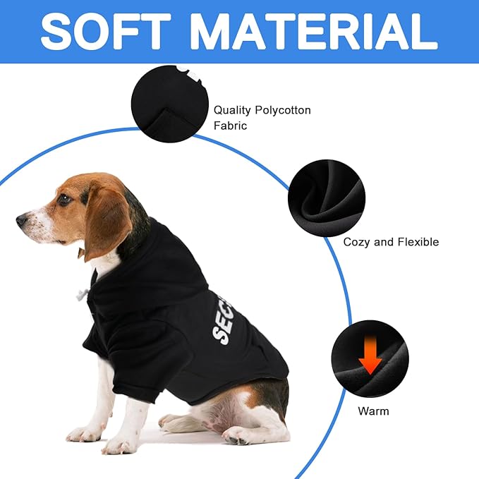 BAOBICUTE Dog Basic Hoodie Soft Dog Clothes Cold Weather Sweaters for Medium Large Dogs Cozy Fabric Warm Sweatshirt with Leash Hole (I Love My DAD, XS (Back: 10",Chest: 14.8"))