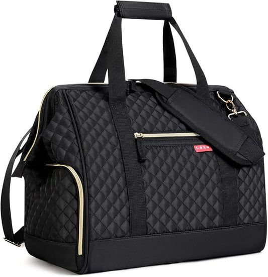 Lekesky Travel Duffel Bag for Woman, Weekender Carry on Bag with Shoe Compartment for Overnight, Extra Large Storage Space For Business Trip, Gym, Labor, Delivery