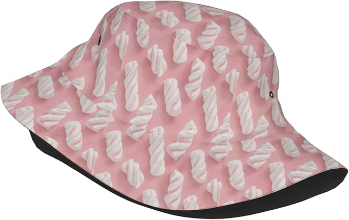 Unicorn and Pink Flower Fisherman Hat Summer Foldable UV Protection Sun Hat