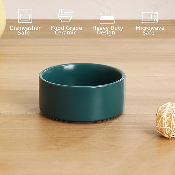 YINGFAN Dog Bowls Heavy Duty Ceramic Dog Bowls Non-Slip Ceramic Basic Bowl for Dogs (28 oz)
