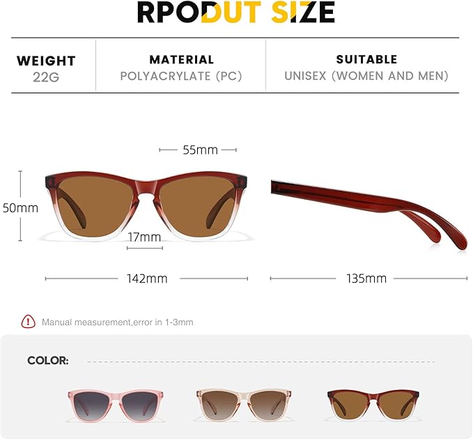 Sunglasses Womens Polarized Sunglasses for Mens Womens Retro Mirror Lens for Driving Fishing UV400 Protection