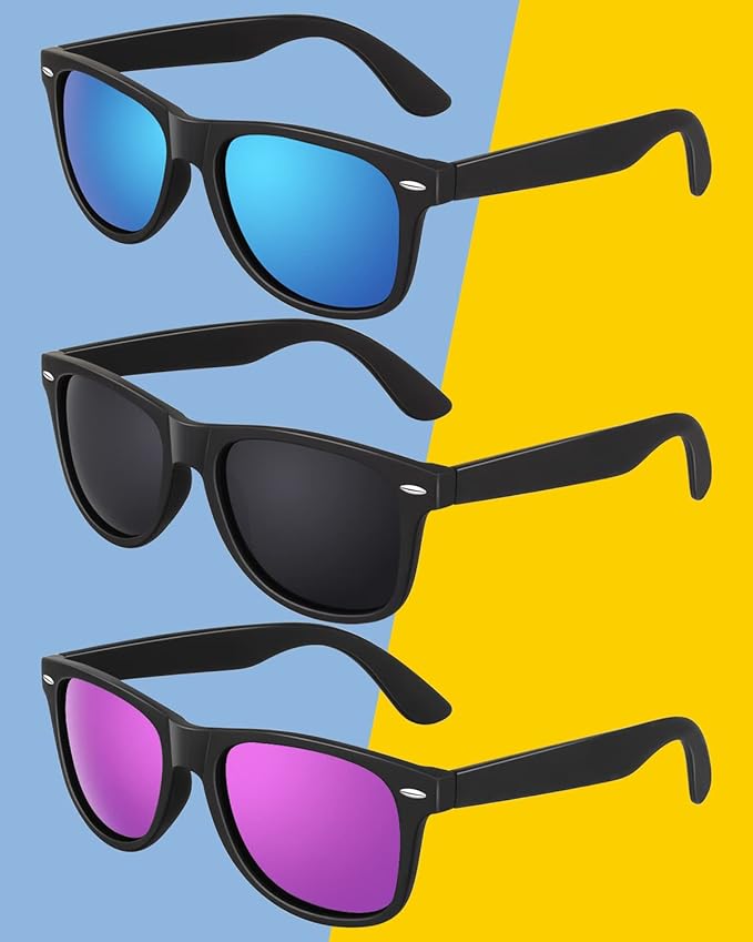 CGID Sunglasses Men Womens Polarized Lightweight Retro Black Shades UV400 Driving Fishing Golf