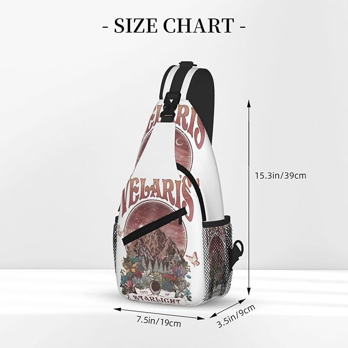 Velaris City Of Starlight Crossbody Bag Trendy Sling Bag Bakpack Casual Chest Bags Daypack For Hiking Walking Travel Running(4)