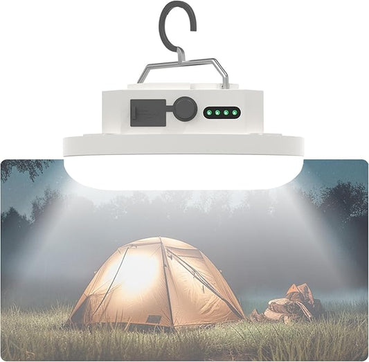 10000mAh Rechargeable Hanging Tent Lighting, Portable 30W 4000LM LED Camping Lantern with Magnet, 4 Lighting Modes, IPX5 Waterproof LED Flashlight for Emergency