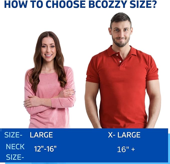 BCOZZY Travel Neck Pillow for Airplane – Patented Double Support for Head, Neck, and Chin. Best for Long Flights, Plane Sleeping, and Car Rides. Adjustable Size. Fully Washable. Carry Bag. Large, Gray