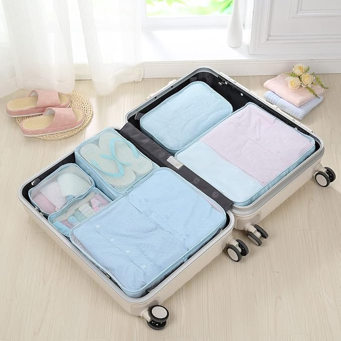 JJ POWER Travel Packing Cubes, Luggage Organizers with Shoe Bag