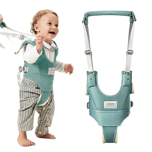 Baby Walking Harness-Handheld Assistant Belt- Toddler Infant Walking Aid for Trainer & Support 7-24 Month Old (summer-Green-1819)