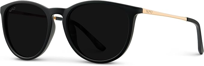 WearMe Pro Round Polarized Sunglasses for Women - UV400 Protection, Lightweight Frame, Vintage Retro Style