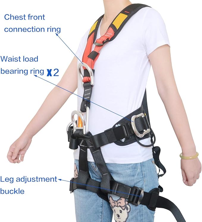 HeeJo Climbing, Safety Safe Seat Belt for Outdoor Tree Climbing, Outward Band Expanding Training Large Size,Climbing Gear