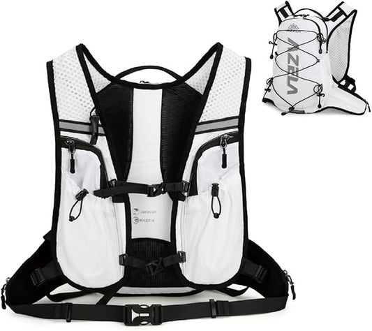 YAPJEB Lightweight Hydration Pack Backpack Vest, Optional 1.5L 2L BPA Free Water Bladder - Leakproof Breathable for Men Women Running Hiking Cycling Marathon