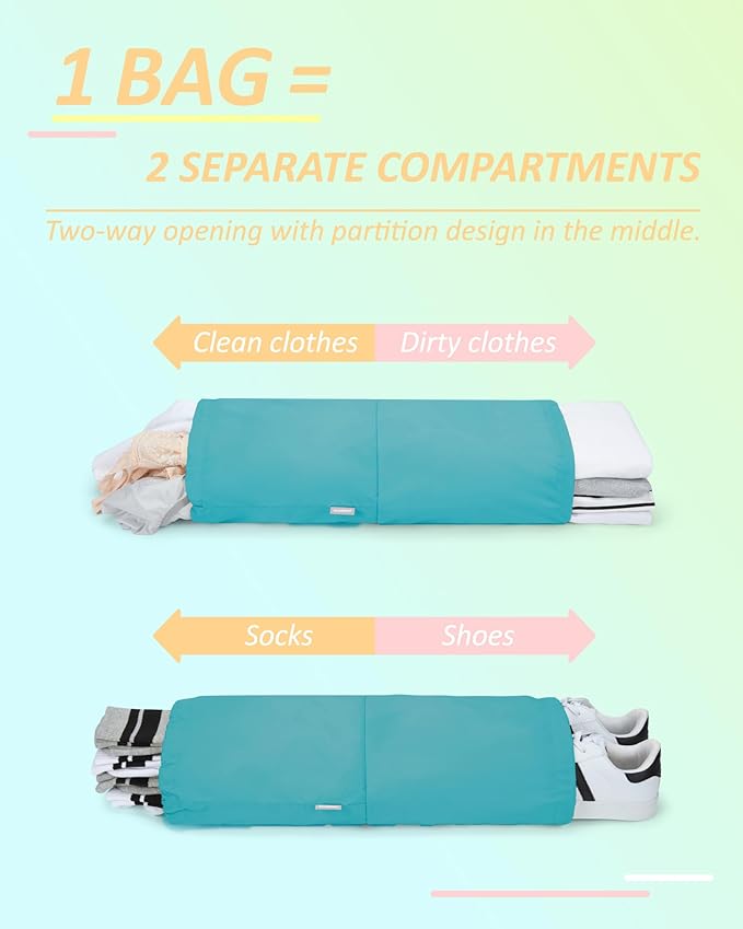 BAGSMART 6 Set /4 Set/2 Set Compression Packing Cubes for Travel, Lightweight Luggage Organizer Bags, Durable Space Saver Bags Travel Essentials
