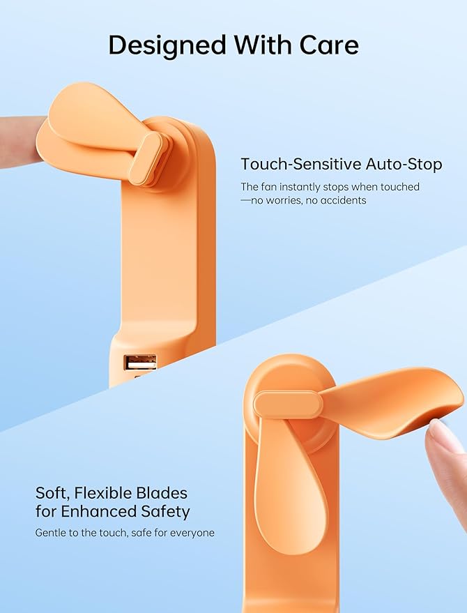 JISULIFE Handheld Mini Fan, 3 IN 1 USB Rechargeable Portable Fan [12-19 Working Hours] with Power Bank, Flashlight, Pocket Design for Travel/Summer/Concerts/Lash, Gifts for Women (Tropical Coral)