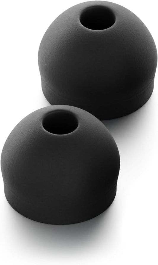 CURVD Earplug XXS Tips Replacement Set, Noise Reduction Replacements Soft Flexible Silicone Eartips for Earplugs, Earphones & Earbuds (Black)