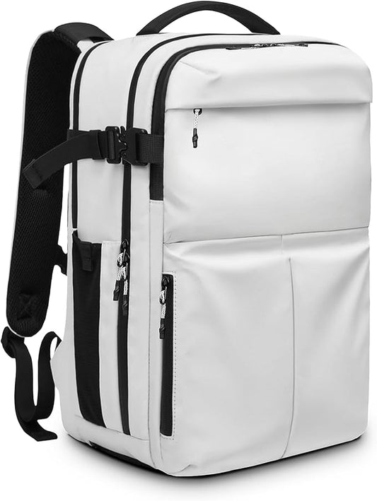 Travel Backpack for Men, 17.3 Inch Laptop Backpack, Water Resistant Business backpack with Waterproof zipper，Carry on Backpack with 30L Large Capacity Bag for Work College Travel