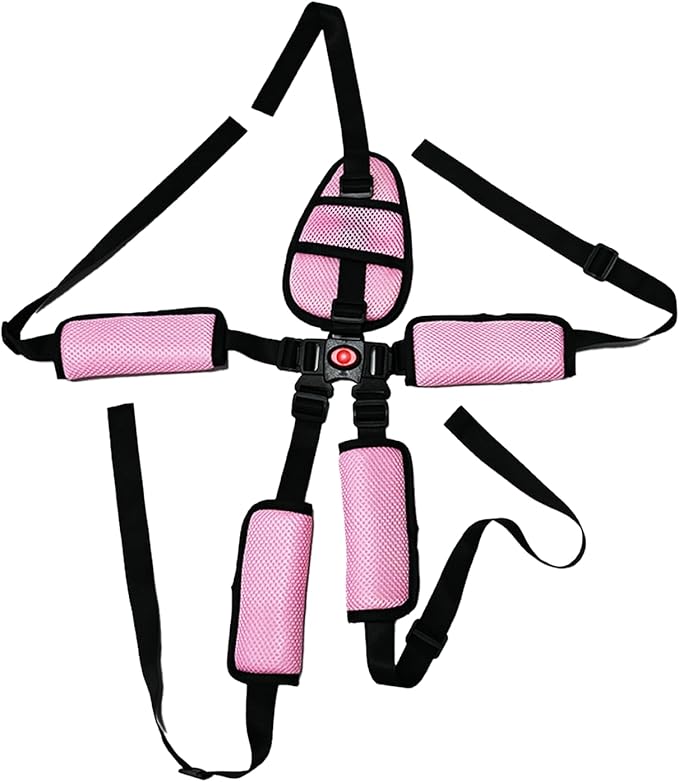 Alovexiong Universal 5 Point Harness Baby Seat Belt, Adjustable Harness Baby Safety Strap