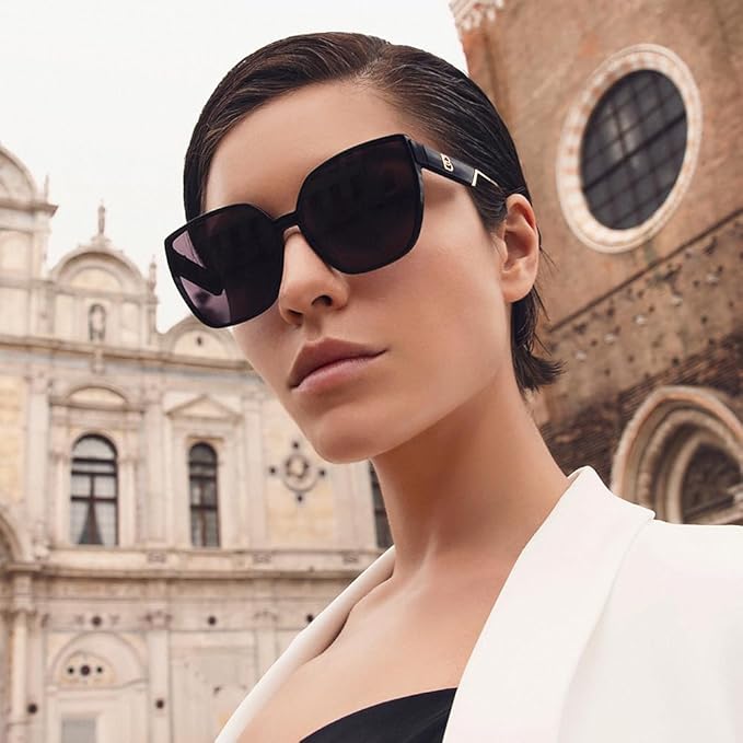 BOLON Women Trendy Cat Eye Polarized Sunglasses, Exclusive Eyewear Brand of EssilorLuxottica