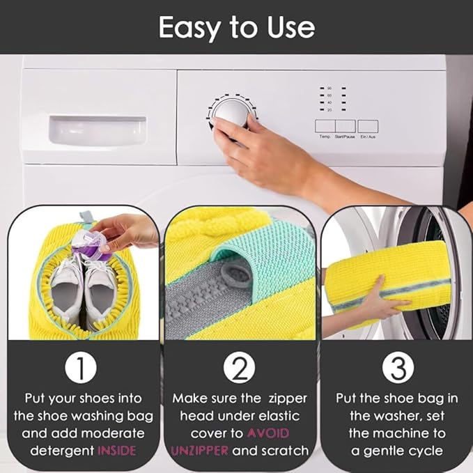 Laundry Shoe Bag | Shoe Washing Machine Bag | Reusable Laundry Shoe Bag for Washer And Dryer For All Shoe Types And Sizes (2)