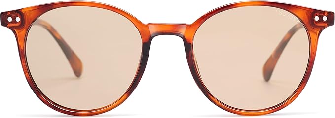 SOJOS Small Round Classic Polarized Sunglasses for Women Men Vintage Style UV400 Lens MAY SJ2113