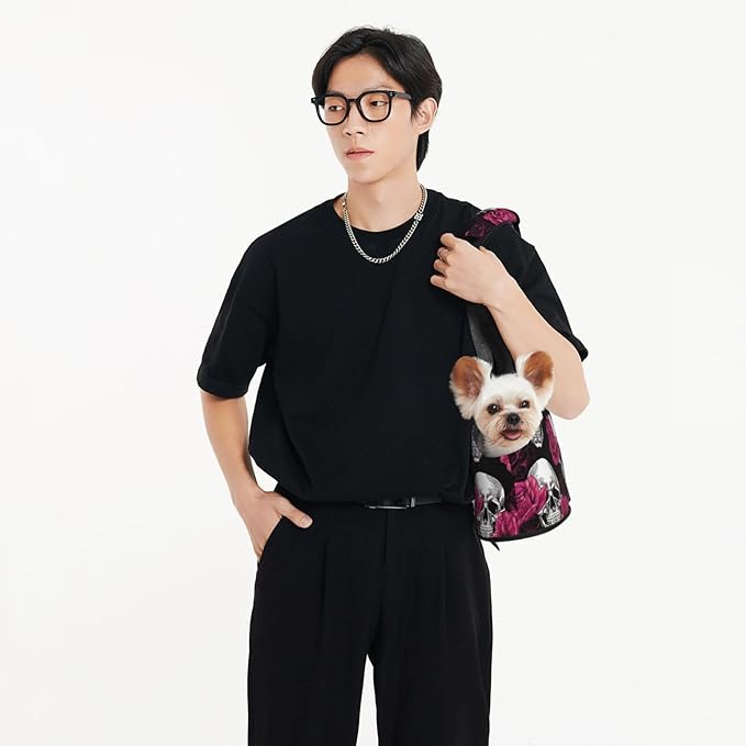 OEDTF Dog Purse Carrier with Safety Buckle, Dog Sling for Puppy and Cats Breathable Waterproof Wear-Resistant Foldable