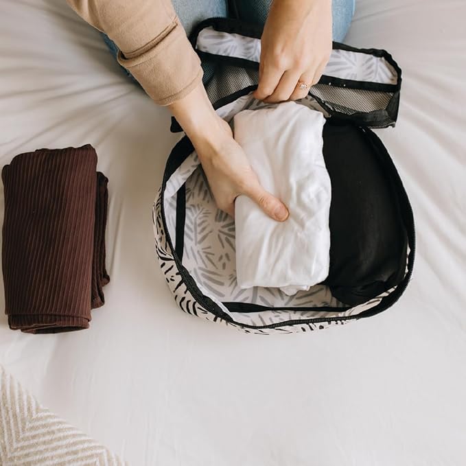 Jadyn Packing Cubes for Travel, 6-Piece Large Packing Cube Organizer Set for Suitcase, Duffel Bag, Luggage, Multiple Sizes Travel Essentials (Desert Foliage)