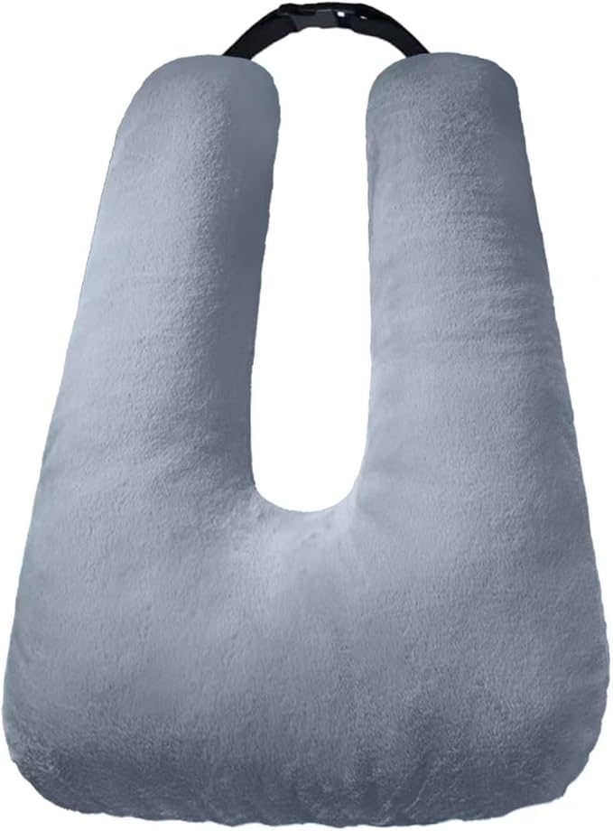 Travel Pillow, Car Pillow for Kids, Car Seat Pillow for Adults, Kids Travel Pillow, Support Head and Neck on Road Trips, Long Car Ride Essentials, Grey