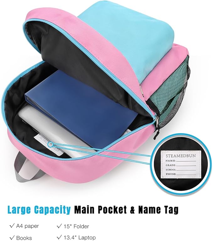 STEAMEDBUN Kids Backpack for Girls,Kindergarten Backpack for Toddler Girls Age 3-6