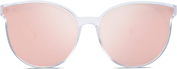 SOJOS Fashion Round Sunglasses for Women Men Oversized Vintage Shades SJ2057