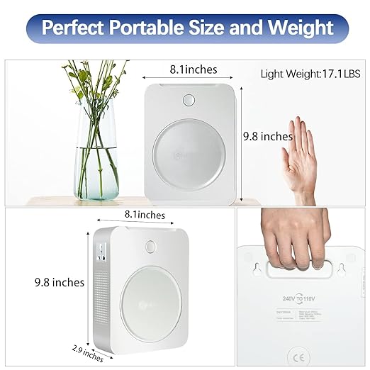 uyoyous 3000W Step Up Voltage 110V to 220V Converter Heavy Duty Power Converter 110v to 220v Power Transformer for Europe Asian Korea 220V 240V Appliances Use in US Canada Mexico