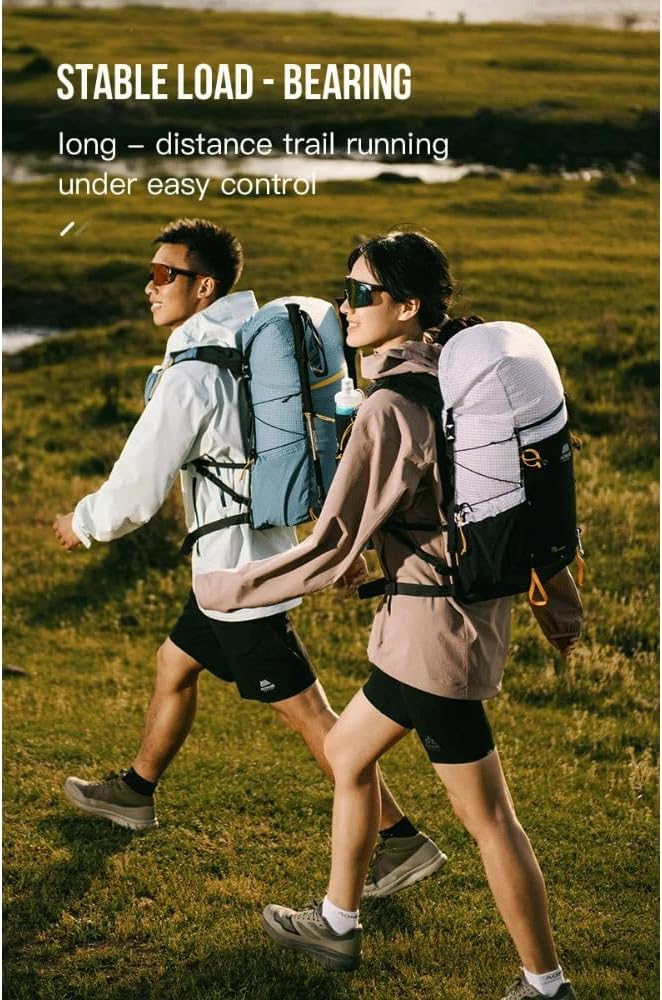 AONIJIE 30L Large Multipurpose Backpack for Travel, Hiking, Commuting, Sports & Work - Durable, Lightweight Daypack (White)