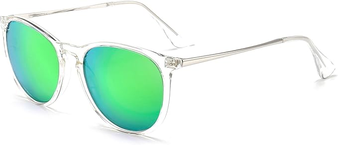 SUNGAIT Premium Vintage Round Sunglasses for Women Men Classic Retro Trendy Style