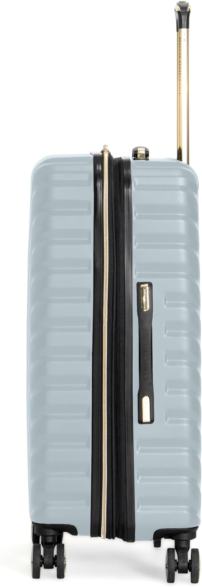 Kenneth Cole REACTION Women's Madison Square Hardside Chevron Expandable Luggage, Slate, 24-Inch Checked