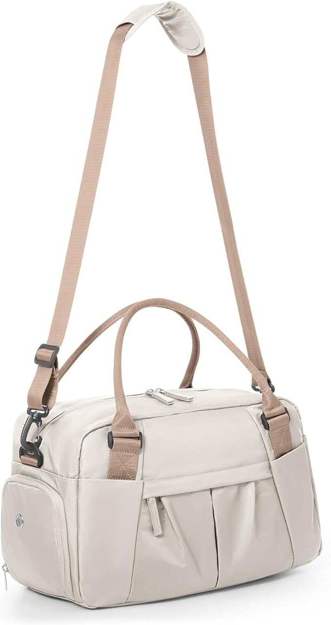 Small Gym Bag for Women, Travel Duffle Bag with Shoe Compartment, Carry on Weekender Bags Waterproof Overnight Bags