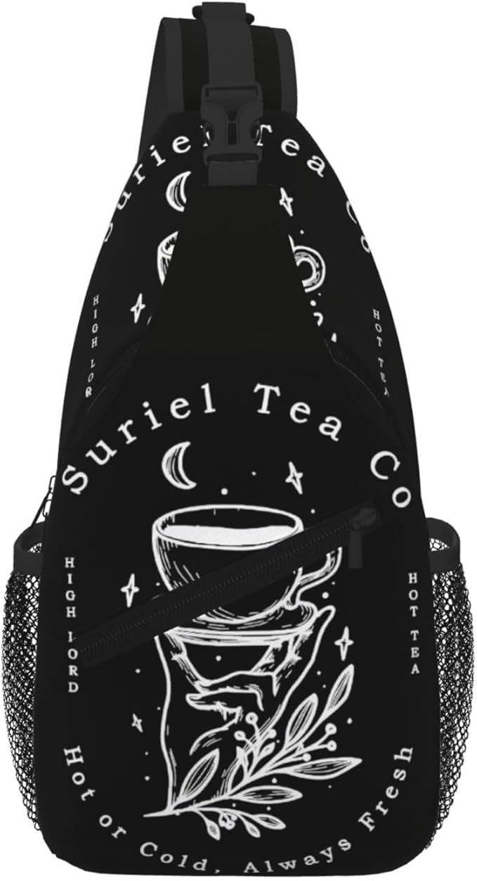 Velaris The City Of Starlight - The Night Court Fantasy Aesthetic Crossbody Bag Trendy Sling Bag Bakpack Casual Chest Bags Daypack For Hiking Walking Travel Running(2)