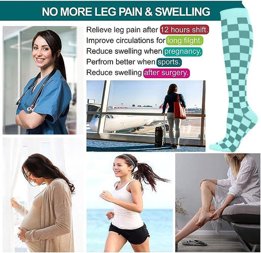 LEVSOX Compression Socks Women and Men, 20-30mmHg, Best for Nurses, Travel, Pregnancy