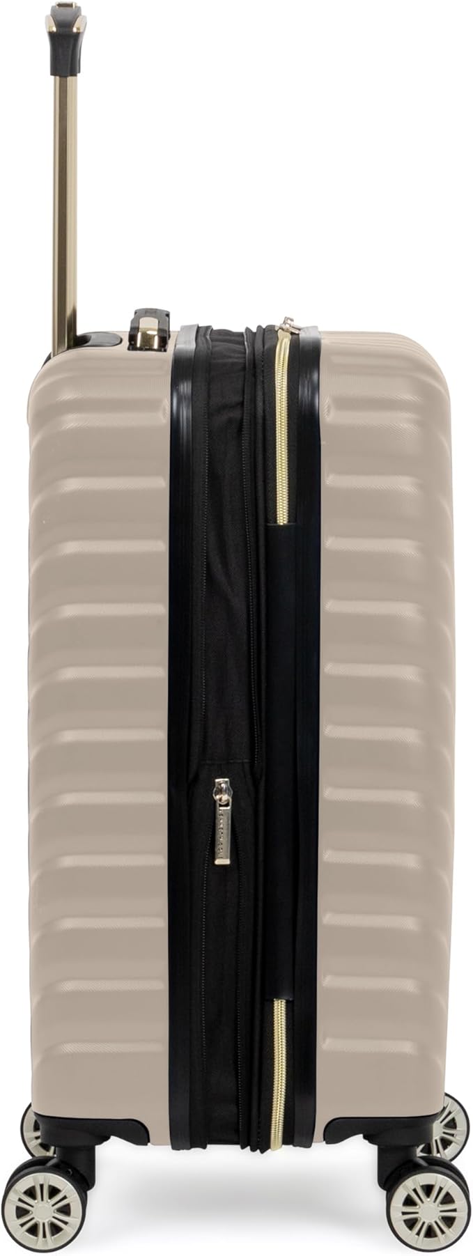 Kenneth Cole REACTION Women's Madison Square Hardside Chevron Expandable Luggage, Taupe, 20-Inch Carry On