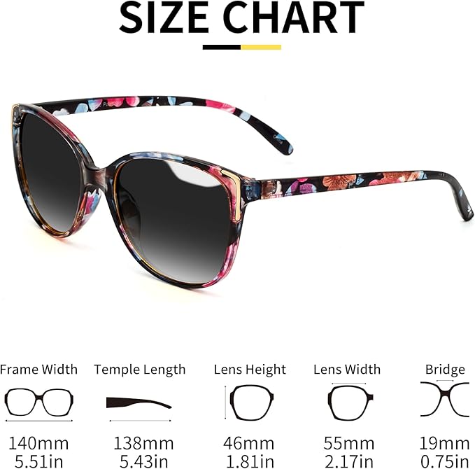 Face Shadow Polarized Sunglasses for Women, Cat Eye Sunglasses for Small Face Ladies Ultralight UV400 Protection