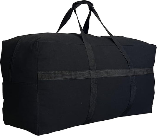 Extra Large Canvas Duffle Bag for Travel, Big Oversized Foldable Storage Bag