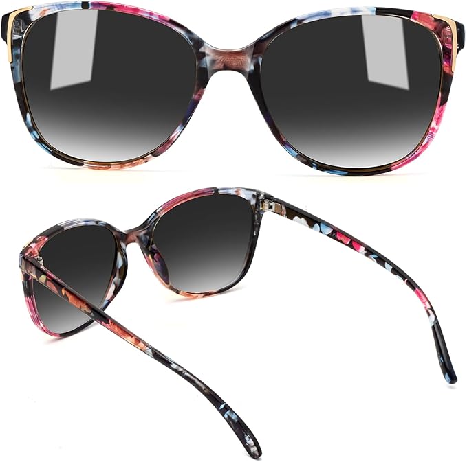 Face Shadow Polarized Sunglasses for Women, Cat Eye Sunglasses for Small Face Ladies Ultralight UV400 Protection