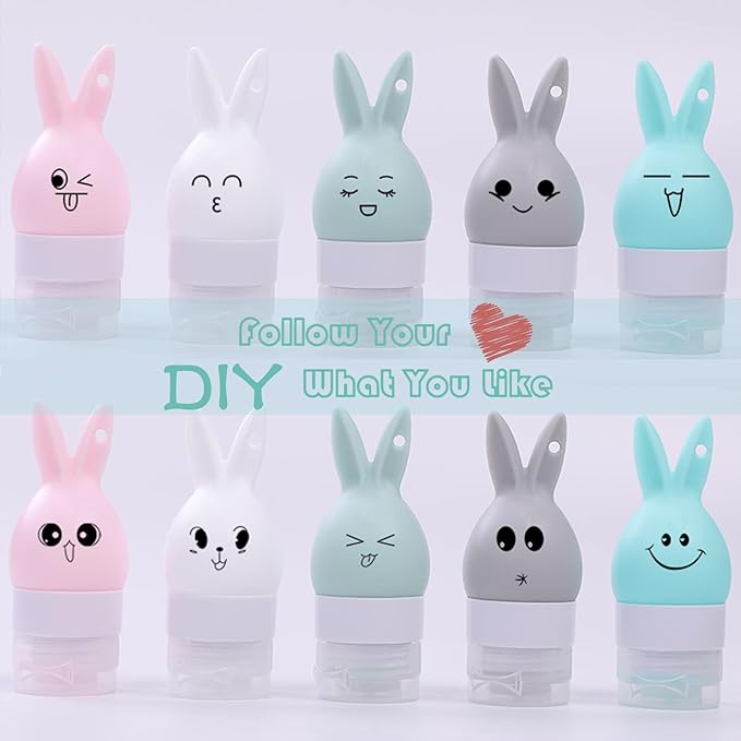 INSFIT Portable Travel Bottles, TSA Approved Leak Proof Containers for Toiletries, BPA Free Refillable Accessories for Shampoo, Body Wash, Liquids (4 Pack)