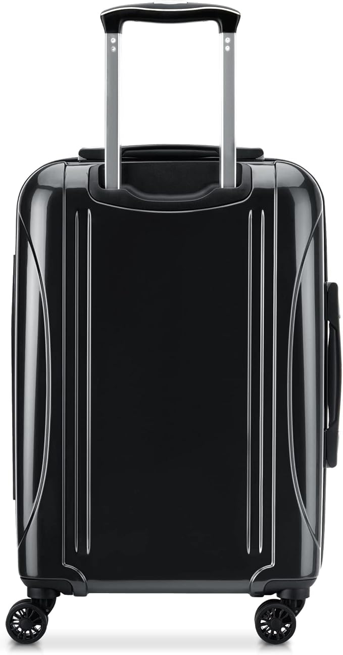 DELSEY PARIS Helium Aero Hardside Expandable Luggage with Spinner Wheels, Black, Carry-On 21 Inch
