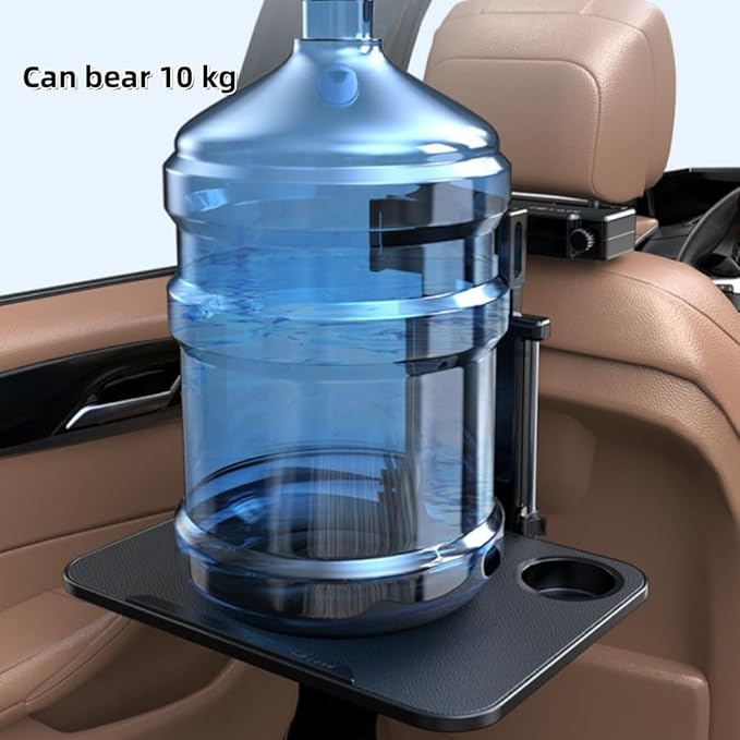 Vpswekans Car Table Multifunctional Folding Desk, Seat Back Laptop Desk and Food Tray for Car Travel, Car Seat Back Portable Tray with Tablet Holder or Mobile Phone Holder(A)